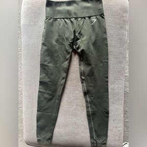 Gymshark Olive Green High-Waist Seamless Leggings